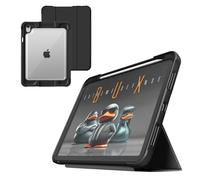 STM Dux Ultra - Coque pour iPad A16/10e génération - Protection Robuste MIL-Spec Contre Les Chutes, Support magnétique, Rangement pour Crayons et Crayons, Dos Transparent, Mise en Veille/réveil