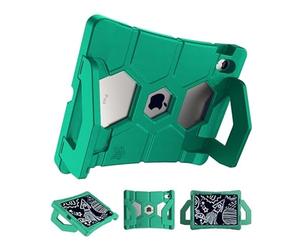 STM Goods Duxling Étui pour iPad 10e génération pour Enfants - Ultra-Protecteur, Design à Deux poignées permettant Un Transport Facile et Fonctionne comme Un Support Multi-Angle (Vert)