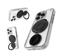 STM Roll Spin MagSafe® Coque pour iPhone 16 Pro Max, conçue pour Calmer Votre Esprit, Disque Rotatif Anti-Chocs, TPU Absorbant Les Chocs pour Une Meilleure Protection Contre Les Chutes, béquille à