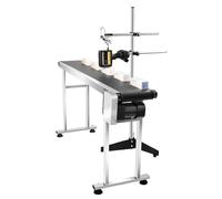 STMKB Bande Transporteuse Automatique, Ligne D'assemblage À Vitesse Réglable avec Imprimante À Jet d'encre Intelligente, Prend en Charge Les Graphiques D'importation De Disque U