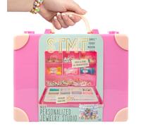 STMT Personalized Jewelry Studio Cr ez plus de 50 pi ces haut de gamme Kit de fabrication de bracelets tendance comprenant des breloques de brace