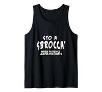 STO A Sbrocca’ - Design Typographique Slang Italien Drôle Débardeur