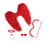 STOBAZA 1 Ensemble Costume Cupidon avec Ange Arc et Bandeau Accessoires de Cosplay pour Halloween Saint Valentin et Costume de Danse Fête pour Femmes et Hommes