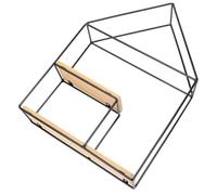 STOBAZA 1 Pièce Étagère Murale Rangement Pratique Forme de Maison pour Décoration Intérieure pour Salon Salle de Bain et Cuisine