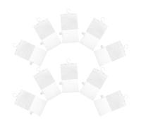 STOBAZA 10 Ensembles Déshumidificateurs Suspendus Réutilisables pour Armoire Sachets Transparents avec Support Absorbeur D'humidité Remplaçables pour Salle de Bains, Chambres et Placards