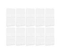 STOBAZA 10 Jeux D’Onglets Adhésifs pour Index 1 Pouce Autocollants Inscriptibles Recto-Verso Blancs 80 Pages par Jeu Marque-Pages Pratiques pour Classement Notes et Organisation