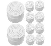 STOBAZA 10 Pièces Boîte de Désodorisant Vide pour Salle de Bain Récipient à Parfum Rechargeable Plastique avec Couvercle pour Élimination des Odeurs pour Chambre et Voiture