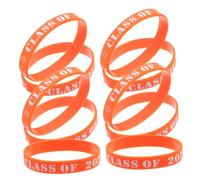STOBAZA 10 Pièces Bracelets Silicone Classe de Résistants et Durables pour Fête de Fin de Cycle Accessoires Indispensables pour Célébrations Scolaires