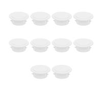 STOBAZA 10 Pièces Cache-orifice pour Climatiseur Cache-trous Réservés Blanc PP Décoratif pour Orifice de Climatisation, Bloque Trou D’eau, Installation Facile, Emboîtement, Maison