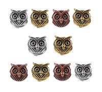 STOBAZA 10 pièces Connecteurs Breloques Chat Hibou Vintage Métal pour Création Bijoux DIY Accessoires Bracelet Collier Couleur Aléatoire Couleur Aléatoire