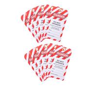 STOBAZA 10 pièces Étiquettes de Consignation Sécurité pour Équipement Suspendues Couleur Vive Résistantes Avertissement Danger et Interdiction Utilisation pour Maintenance