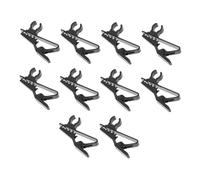 STOBAZA 10 pièces Lot de Pinces Micro-cravate Fer Clips Robustes pour Fixation Facile et Maintien Sécurisé Du Microphone Accessoires Micro Polyvalents pour Bureau École et Théâtre