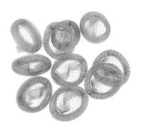 STOBAZA 10 Pièces Piège à Peluches Résistant à L'usure pour Machine à Laver en Acier Inoxydable Argenté Attaches et Prévention des Obstructions pour Tuyau de Vidange