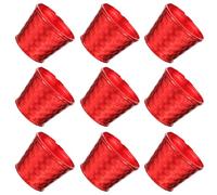 STOBAZA 10 Pièces Seau en Plastique pour Sapin de Noël, Support Fixe Rouge | Installation Rapide, Usage Quotidien Décoratif, Convient aux Plantes et Arbre de Noël, pour Fêtes Saisonnières