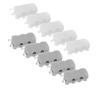 STOBAZA 10 Pièces Support Silicone pour Pommeau Main, Installation sans Perçage, Fixation par Ventouse, Adapté aux Surfaces en Verre et Carrelage, Amovible sans Dommage