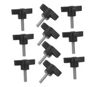 STOBAZA 10 Pièces Vis à Main Acier Inoxydable avec Tête Plastique Vis Boulon à Molette Z Forme Poignée Ajustable Antirouille pour Équipement Mécanique et Industriel