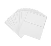 STOBAZA 100 Pièces Cartes de Placement, de Siège Argenté, Papier | Finition Argentée à Effet Feuille, Pose Rapide et Stable, pour Noms D'invités et Étiquettes Alimentaires