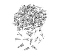 STOBAZA 100 Pièces Clips de Décoration Noël Mini Pinces Crocodile pour Fleurs de Noël Clips pour Ornements Sapin et Couronne Pince Poisson pour Bricolage