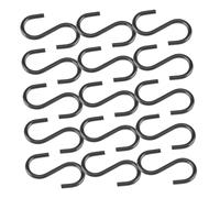 STOBAZA 100 Pièces Mini Crochets Décoration De Noël S Hooks Crochets De La Carillon Éolien Black
