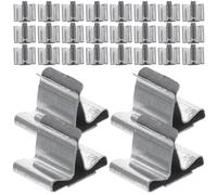STOBAZA 100 pièces Support Mèche Bougie Métal Base Clip pour Mèches Bois Accessoire DIY pour Fabrication Bougies Fixation Stable et Réutilisable