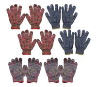 STOBAZA 12 Paires Moufles de Protection en Nylon Antidérapants | Confort Respirant, Faciles à Enfiler et Retirer, Usage Ferme et Travaux de Jardin, Homme DIY Couleur Aléatoire