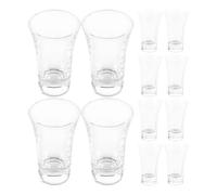 STOBAZA 12 Pièces Coupes de Communion en Verre, Service Eucharistique | Verre Transparent, Usage Liturgique, Compatible Plateaux, pour Vin Bénit et Cérémonies Religieuses