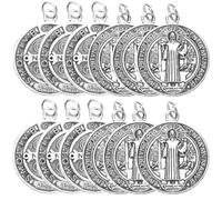 STOBAZA 12 pièces Pendentifs Saints Métal Style Italien Breloques Décoratives Vintage pour Bijoux DIY Ornements Croix pour Création Colliers et Bracelets Accessoires Artisanaux