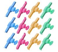 STOBAZA 12 pièces Pinces Sachet Alimentaire Fermeture Clips Étanchéité Multi-usages pour Sacs Snacks et Aliments Variés Légères et Compactes