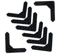 STOBAZA 12 pièces Stickers Antidérapants pour Tapis Forme de U Réutilisables et Lavables Anti-Repli et Maintien Plat des Tapis Protection sans Trace