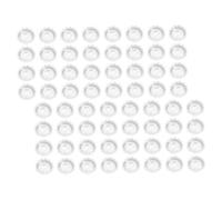 STOBAZA 120 pièces Lash Extension Grafting Glue Cups With Base Self-adhesive Lash Holder For Salon And Personal Use Plastic Eyelash Extension Accessories For Precise Glue Control And