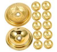 STOBAZA 12pcs Disques De Mèches Flottantes en Aluminium pour Lampe à Huile Porte-mèches De Bougie Flotteur De Mèche Support Flottant pour Temples Et Décorations