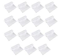 STOBAZA 15 Pièces Clips Acryliques pour Aquarium, Support Rack en Acrylique, Support pour Couvercle en Verre, Haute Transparence, pour Vitre 7 à 8mm, pour Aquarium et Fish Tank, Sûr
