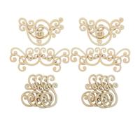 STOBAZA 16 Pièces Décoration Murale en Copeaux de Bois Feuille, | Bois, Éléments Décoratifs Combinables Librement, pour Maison et Loisirs Créatifs, Style Esthétique