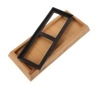STOBAZA 1ensemble Support Pierre à Aiguiser Antidérapant Bambou pour Affûtage Couteau Base Stable pour Pierre à Aiguiser Domestique Accessoire Pratique et Compact