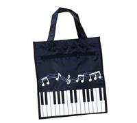 STOBAZA 1pièce à Main Tissu Non Tissé à Motif Musical De pour Étudiants Et Enseignants Noir
