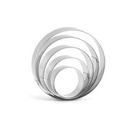 STOBAZA 2 ensembles Emporte Inox Lot pour Biscuits DIY Moules Ronds Pâtisserie Créative Découpe Pâte Saine pour Fête et Décoration Gâteau