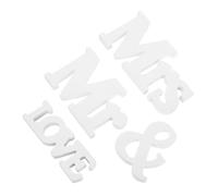 STOBAZA 2 Ensembles Panneaux Décoratifs Mariage Blanc Lettres Mr Mrs Décorations de Table Élégantes pour et Anniversaires