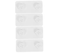 STOBAZA 2 Paires Bloc de connexion carte de trou attaches de panneaux perfacturés accessoires pour panneaux perforés connecteurs muraux blanche