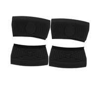 STOBAZA 2 Paires Lot de Protège Poignées Silicone Antidérapants Noir Résistants Chaleur Protection pour Poêles Casseroles et Fours Entretien Facile et Sécurité Cuisine