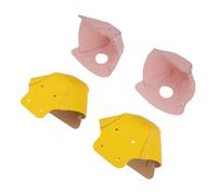 STOBAZA 2 Paires Protège Orteils Cuir pour Patins à roulettes Protection Compatible Roller Skates Couvre-Doigts Ajustables pour Patinage Kit Rose Jaune