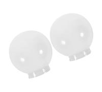 STOBAZA 2 pièces Abat-jour Sphérique Acrylique pour Lampe Extérieure Protection Étanche et Résistante Décoration Jardin et Éclairage Mural