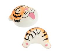 STOBAZA 2 Pièces Aimants Réfrigérateur Tigre Résine Décoratifs pour Cuisine Bureau Maison Autocollants Magnétiques Amusants pour Surface Métallique