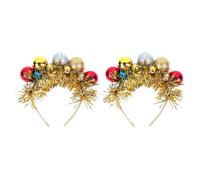 STOBAZA 2 Pièces Bandeau de Noël Délicat pour Garçon et Filles, Boule | Style Classique Xmas, Léger et Indéformable, pour Fêtes D’hiver, Attire L’attention, Ambiance Joyeuse