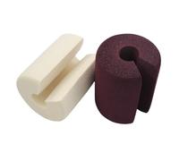 STOBAZA 2 pièces Bloc Porte Cylindrique Mousse Nbr Souple pour Sécurité Garçon Fille Protection Anti-pincement et Fermeture Douce Lot de Café et Beige