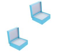 STOBAZA 2 Pièces Boîte de Stockage Cryogénique pour Tubes à Centrifuger Papier et Plastique Support Multi Congélateur Rangement Échantillons Laboratoire Compact