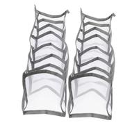 STOBAZA 2 pièces Boîtes de Rangement pour Vêtements avec Compartiments Multipliés Organisateurs de Transparents Gris pour Armoire Boîte de Rangement Pliante Oxford et Maille Pratique pour