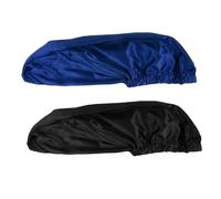STOBAZA 2 pièces Bonnet Satin Long Tube avec Boucle pour Femme Protection Cheveux Longs et Bouclés Lot de Noir et Bleu Accessoire Nuit Doux et Résistant