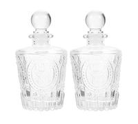 STOBAZA 2 Pièces Bouteilles Verre Sculptées pour Huiles Essentielles pour Aromathérapie à Rechargeables et Parfaites pour Décoration et Purification de Air