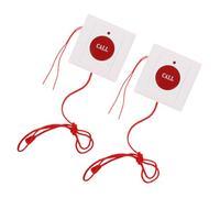STOBAZA 2 pièces Bouton Appel Urgence Mural avec Interrupteur Anti-fausse Alarme pour Personnes Âgées Système de Signal Urgence Instantané et Protection contre les Déclenchements