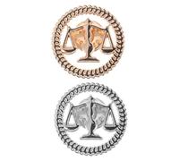 STOBAZA 2 Pièces Broche de Revers en Alliage Vintage Forme Balance Justice pour Avocat et Élève en Droit, Résistante à L'usure Quotidienne, pour Costume Légal